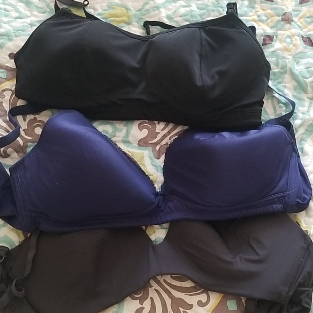 Set of 3 nursing bras